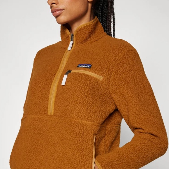 Women's Retro Pile Fleece Marsupial Pullover - Picture 1 of 7